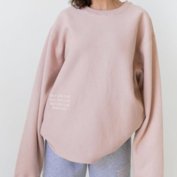 Self Love Club Members only Pink Crewneck - Picture 1 of 3